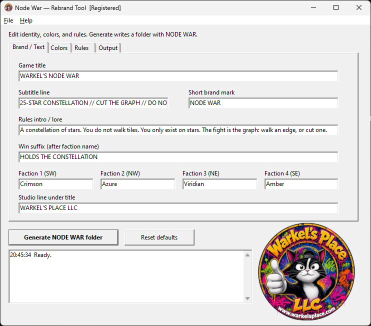 Node War Rebrand Tool Windows editor