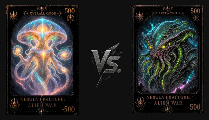 Revealed cards - Overall Good vs Extra Evil