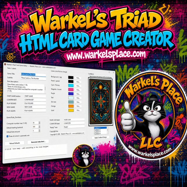 Triad Card Game Editor